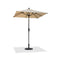 PURPLE LEAF Crank and Tilt Table Umbrella Outdoor Patio Market Umbrella with Visible Hand Crank System - Purple Leaf Garden