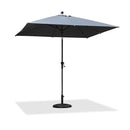 PURPLE LEAF Crank and Tilt Table Umbrella Outdoor Patio Market Umbrella with Visible Hand Crank System - Purple Leaf Garden