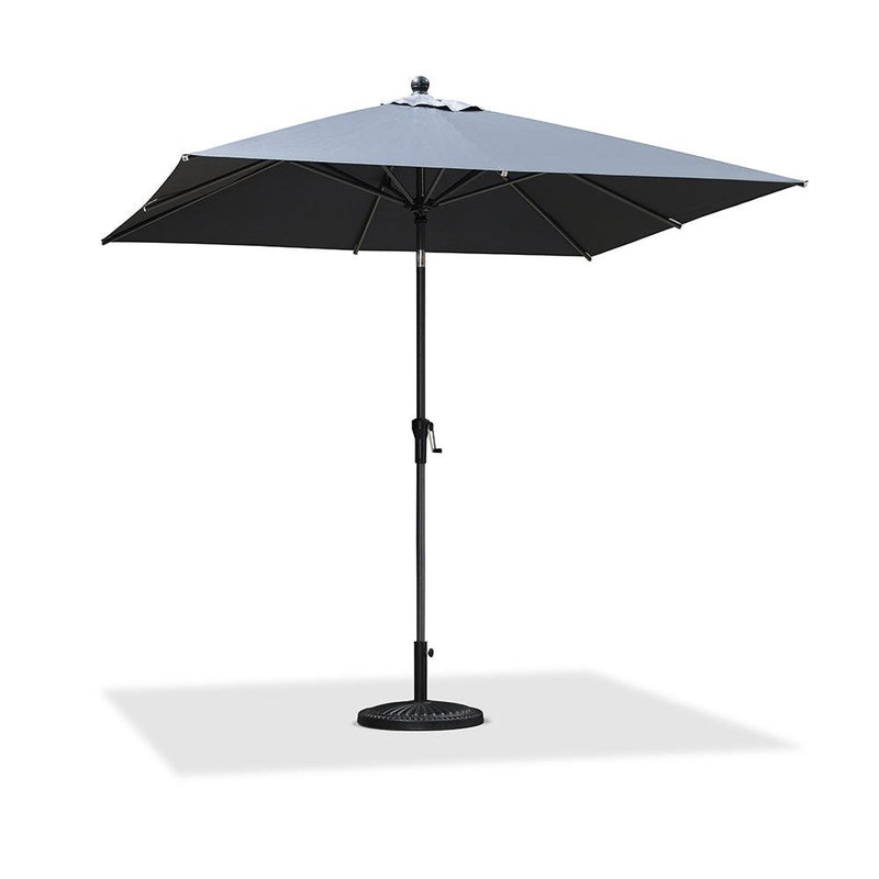 PURPLE LEAF Crank and Tilt Table Umbrella Outdoor Patio Market Umbrella with Visible Hand Crank System - Purple Leaf Garden