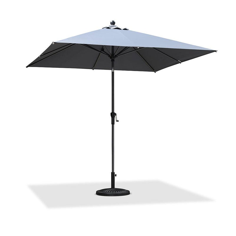 PURPLE LEAF Crank and Tilt Table Umbrella Outdoor Patio Market Umbrella with Visible Hand Crank System - Purple Leaf Garden