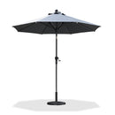 PURPLE LEAF Crank and Tilt Table Umbrella Outdoor Patio Market Umbrella with Visible Hand Crank System - Purple Leaf Garden