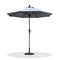 PURPLE LEAF Crank and Tilt Table Umbrella Outdoor Patio Market Umbrella with Visible Hand Crank System - Purple Leaf Garden