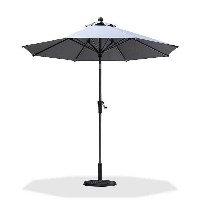 PURPLE LEAF Crank and Tilt Table Umbrella Outdoor Patio Market Umbrella with Visible Hand Crank System - Purple Leaf Garden