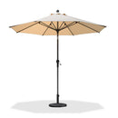 PURPLE LEAF Crank and Tilt Table Umbrella Outdoor Patio Market Umbrella with Visible Hand Crank System - Purple Leaf Garden