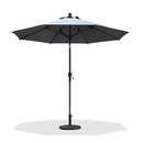 PURPLE LEAF Crank and Tilt Table Umbrella Outdoor Patio Market Umbrella with Visible Hand Crank System - Purple Leaf Garden