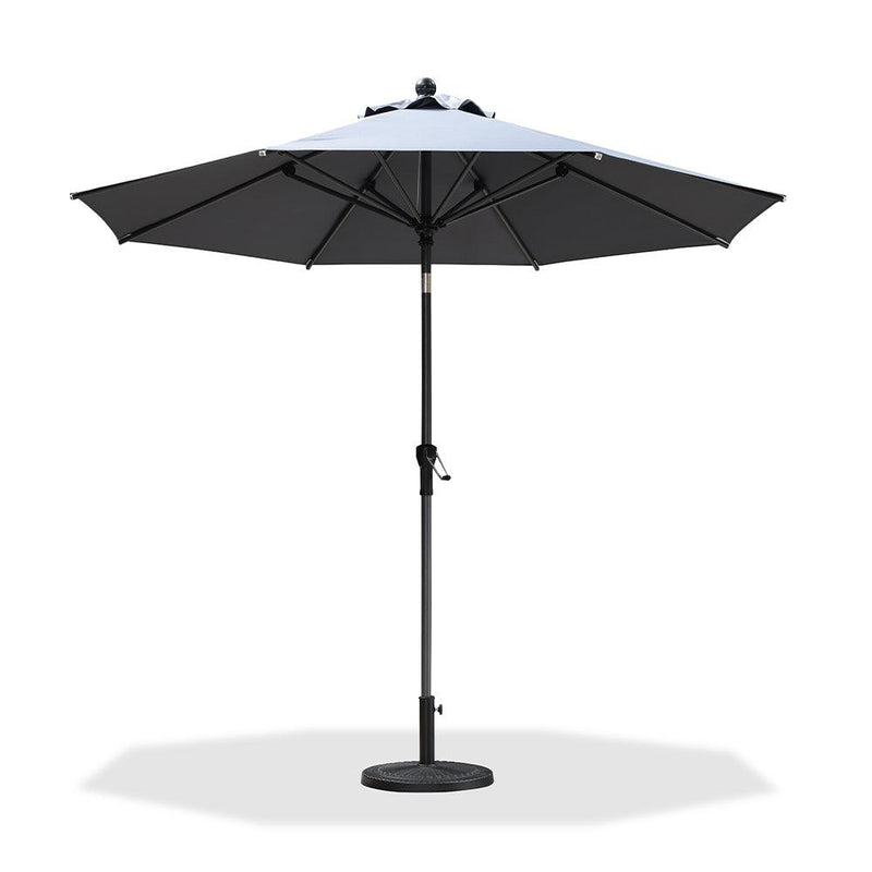 PURPLE LEAF Crank and Tilt Table Umbrella Outdoor Patio Market Umbrella with Visible Hand Crank System - Purple Leaf Garden