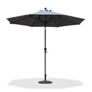 PURPLE LEAF Crank and Tilt Table Umbrella Outdoor Patio Market Umbrella with Visible Hand Crank System - Purple Leaf Garden