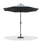 PURPLE LEAF Crank and Tilt Table Umbrella Outdoor Patio Market Umbrella with Visible Hand Crank System - Purple Leaf Garden