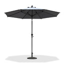 PURPLE LEAF Crank and Tilt Table Umbrella Outdoor Patio Market Umbrella with Visible Hand Crank System - Purple Leaf Garden