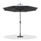 PURPLE LEAF Crank and Tilt Table Umbrella Outdoor Patio Market Umbrella with Visible Hand Crank System - Purple Leaf Garden