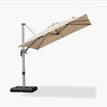 PURPLE LEAF Deluxe Aluminum Outdoor Patio Umbrella white background.