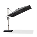 PURPLE LEAF Deluxe Aluminum Outdoor Patio Umbrella white background.