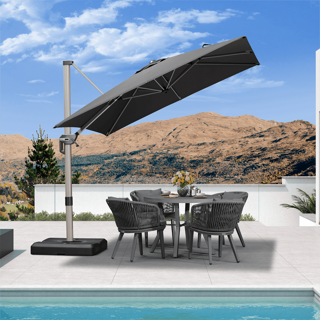 corliving 13 x 11 ft aluminum deluxe offset patio umbrella Open-Box Cantilever Player_N'Keal Harry 7 lazy excuses for Size:185cm