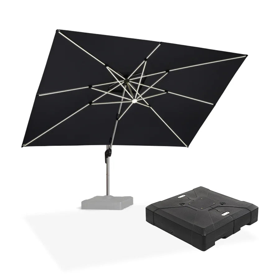 Purple Leaf Cantilever Umbrella - Thumbnail 2