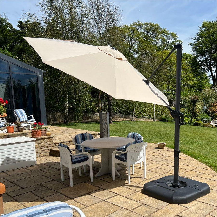 large affordable patio umbrella for sectional sofa