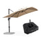 PURPLE LEAF Affordable Patio Umbrella with Base, Square and Rectangular Outdoor Umbrella