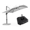 PURPLE LEAF Affordable Patio Umbrella with Base, Square and Rectangular Outdoor Umbrella