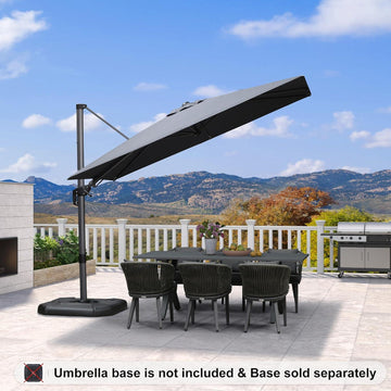 10 ft tilting patio umbrella stand Affordable Cantilever Umbrella