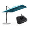 PURPLE LEAF Affordable Patio Umbrella with Base, Square and Rectangular Outdoor Umbrella