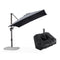 PURPLE LEAF Affordable Patio Umbrella with Base, Square and Rectangular Outdoor Umbrella