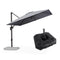 PURPLE LEAF Affordable Patio Umbrella with Base, Square and Rectangular Outdoor Umbrella