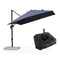 PURPLE LEAF Affordable Patio Umbrella with Base, Square and Rectangular Outdoor Umbrella