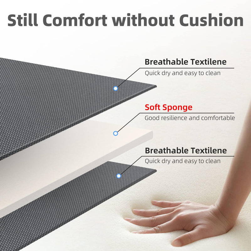 PURPLE LEAF Extra Large 2 Pieces Outdoor Aluminum Chaise Lounge Chair with Wheels - Purple Leaf Garden