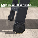 PURPLE LEAF Extra Large 2 Pieces Outdoor Aluminum Chaise Lounge Chair with Wheels - Purple Leaf Garden