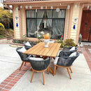 Purpleleaf patio dining sets. 7 pieces  Aluminum chairs and table