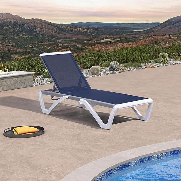 Purple leaf patio chaise lounge sales