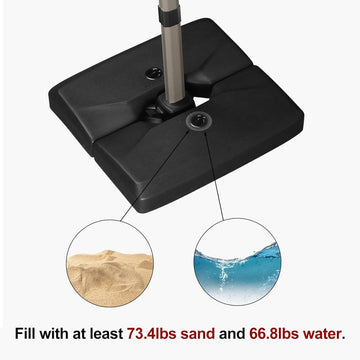 Black Patio Umbrella Base
