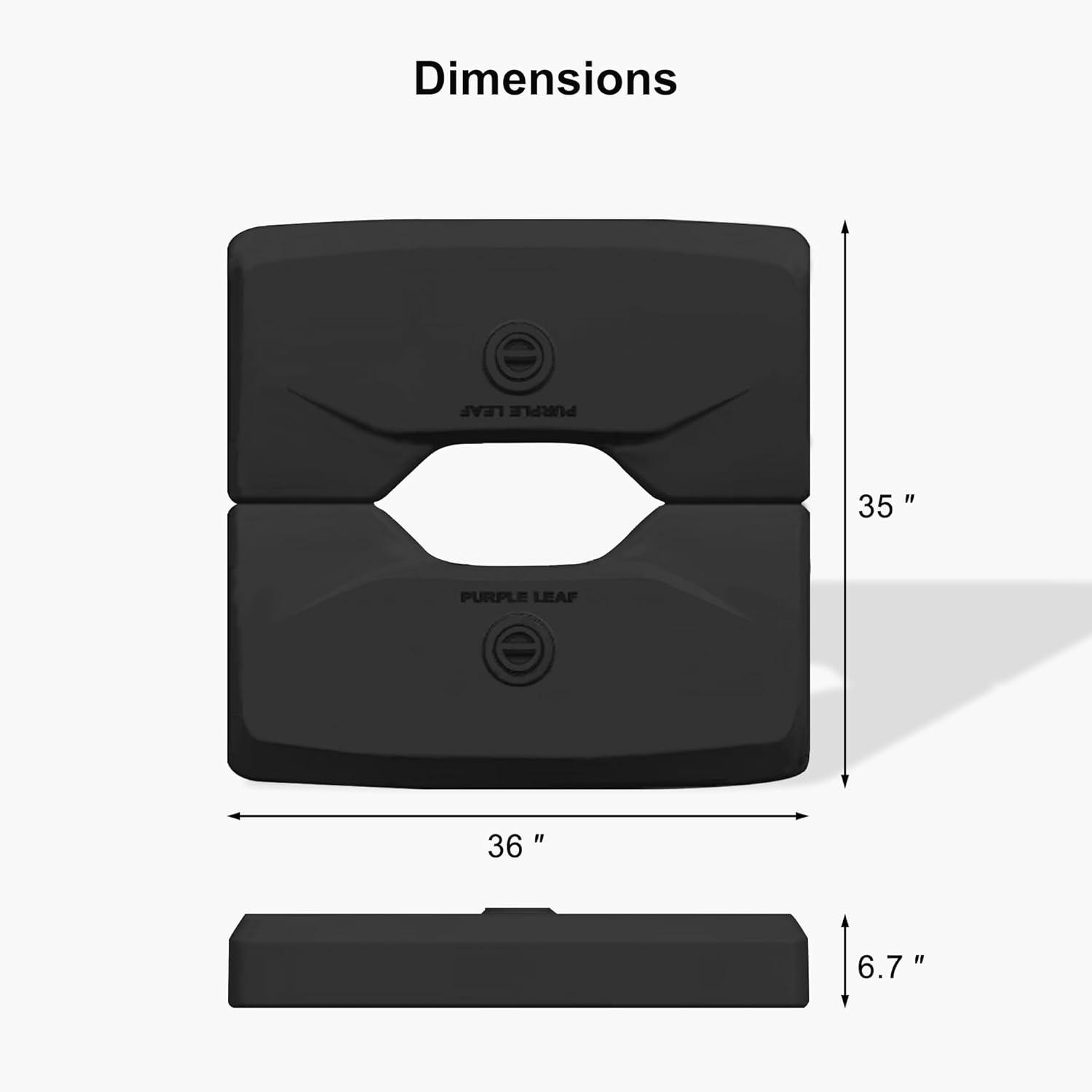 Black Patio Umbrella Base | HDPE Outdoor Base