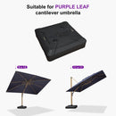 PURPLE LEAF Umbrella Base for Wood Grain Cantilever Patio Umbrella - Purple Leaf Garden