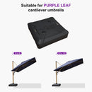 PURPLE LEAF Umbrella Base for Wood Grain Cantilever Patio Umbrella - Purple Leaf Garden