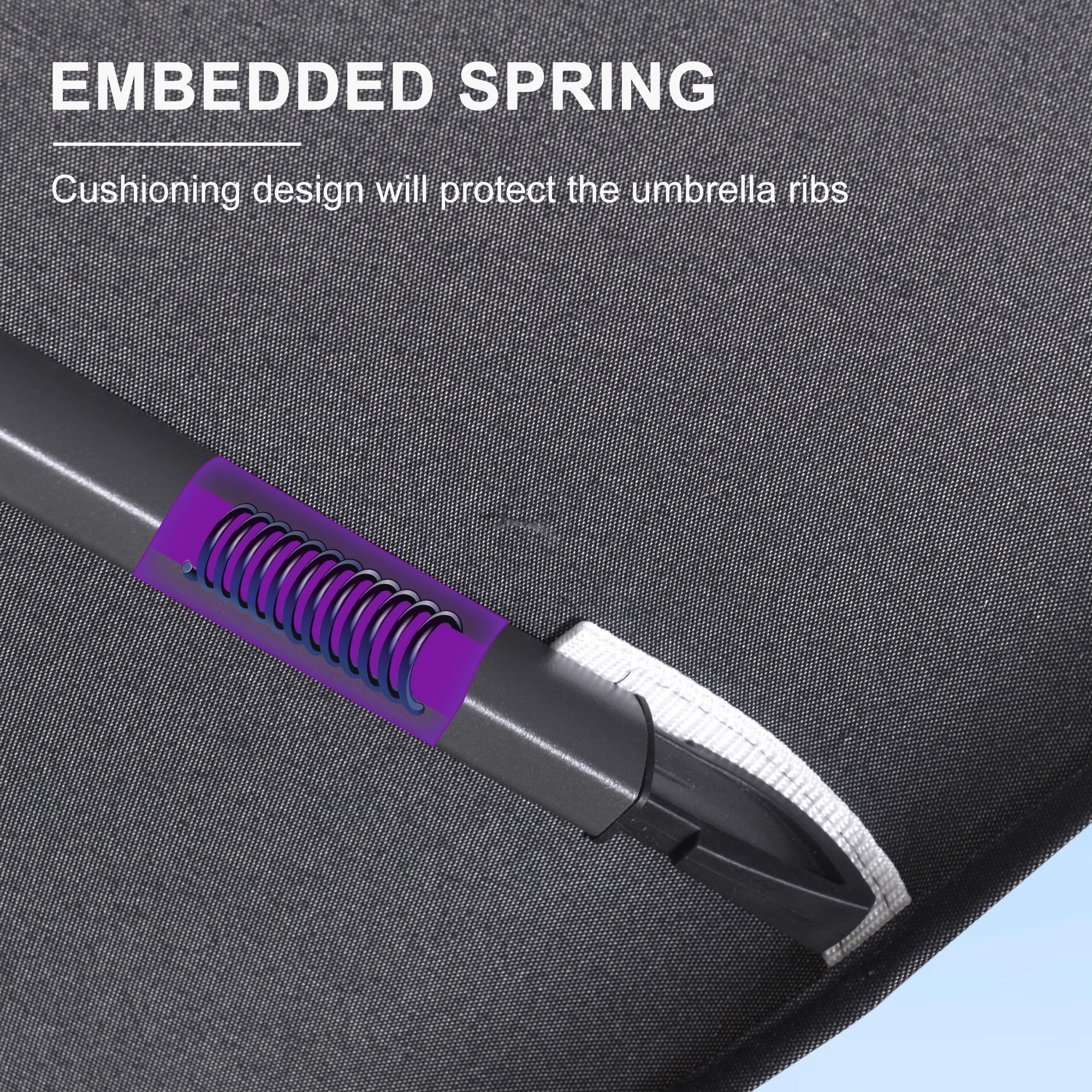 Purple Leaf Patio Umbrella - Thumbnail 3