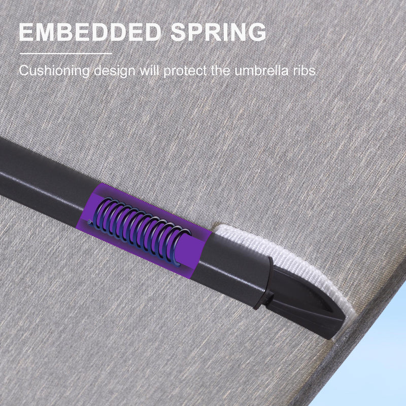 PURPLE LEAF UV50+ Fade Resistant Patio Cantilever Umbrella with Recycled Fabric