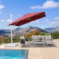 PURPLE LEAF White Outdoor Patio Umbrella Economical Large Patio Umbrellas - Purple Leaf Garden