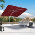 PURPLE LEAF White Outdoor Patio Umbrella Economical Large Patio Umbrellas - Purple Leaf Garden