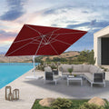 PURPLE LEAF White Outdoor Patio Umbrella Economical Large Patio Umbrellas - Purple Leaf Garden
