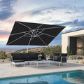 PURPLE LEAF White Outdoor Patio Umbrella Economical Large Patio Umbrellas - Purple Leaf Garden