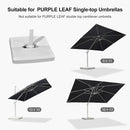 PURPLE LEAF OPEN BOX White Patio Cantilever Umbrella Base ZY02XBBS
