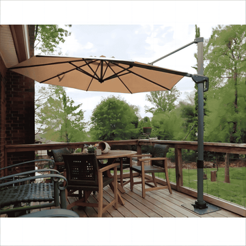 abba patio rectangular offset cantilever umbrella outdoor patio hanging umbrella Sturdy Patio Umbrella Base