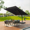 PURPLE LEAF Outdoor Patio Umbrella with Base, Garden Pool Umbrella, Navy Blue