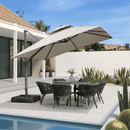 Clearance - PURPLE LEAF OPEN BOX UV50+ Fade Resistant Patio Cantilever Umbrella with Recycled Fabric