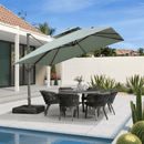 Clearance - PURPLE LEAF OPEN BOX UV50+ Fade Resistant Patio Cantilever Umbrella with Recycled Fabric