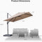 PURPLE LEAF UV Resistant Patio Umbrella Affordable Outdoor Umbrella with Base
