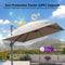 PURPLE LEAF UV Resistant Affordable Patio Outdoor Umbrella with Recycled Fabric
