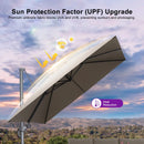 PURPLE LEAF UV Resistant Patio Umbrella Affordable Outdoor Umbrella with Base