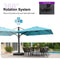 PURPLE LEAF Outdoor Sun Heavy Duty Cantilever Umbrella for Patio, Porch, Beach