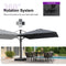 PURPLE LEAF Outdoor Sun Heavy Duty Cantilever Umbrella for Patio, Porch, Beach